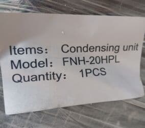 шоковая заморозка оборудование: • Модель FNH-20-HPL • Среднетемпературный • Хладагент: R404 • — 3