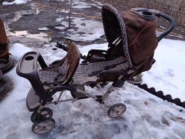 Коляска, цвет - Коричневый, Б/у