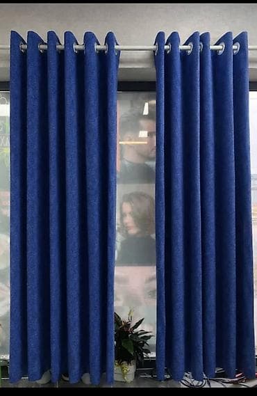 Портьера, С тюлем в комплекте, Готовое изделие, Новый, Для зала