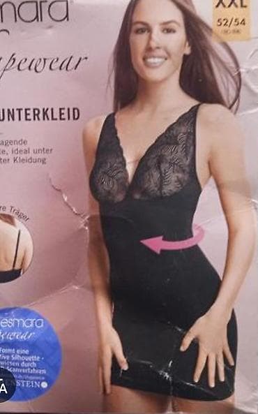 обтягивающее: Корректирующее платье-комбинация esmara Shapewear утяжка бежевый и — 3