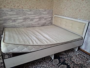 евро бурчатка: Двуспальная кровать с мягким изголовьем + матрас - Размер спального — 2