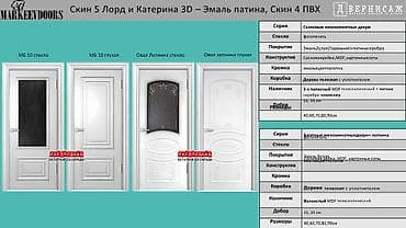 open: Межкомнатные двери Markeevdoors — серия «Скин 5 Лорд» и «Катерина 3D» — 1