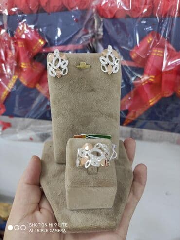 свадебные наборы ручной: Набор украшений, Проба 925, Женские, Новый — 4