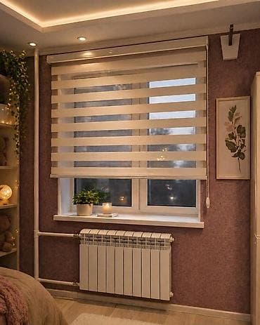 Рулонные шторы «День‑Ночь» для окон - Тип: рулонные шторы с