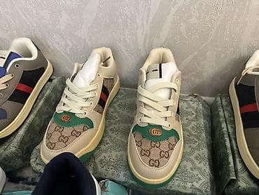 гуччи кеды: Мужские кроссовки, 40, 41, 41.5, Gucci, Новый, цвет - Бежевый, Самовывоз, Платная доставка — 1