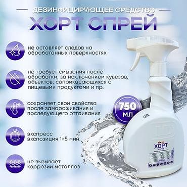 пена балончик: Дезинфицирующее средство «Хорт Спрей», флакон с распылителем 750 мл — 1