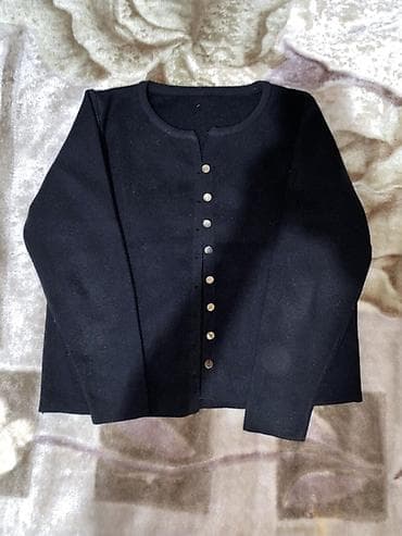 курка женская: Кардиган, Трикотаж, Средняя модель, Осень-весна — 1