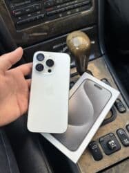 телефон обмен на велик: IPhone 15 Pro, Б/у, 128 ГБ, White Titanium, Зарядное устройство, Коробка, Защитное стекло, 93 % — 7