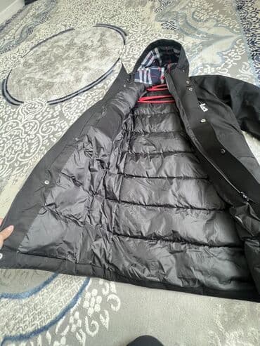 зимние сопаги: Длинная зимняя парка с капюшоном, черного цвета.как горналыжкауни — 3