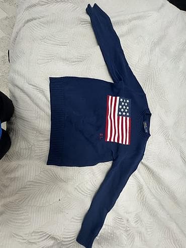 Детские электрокары: Свитер Ralph Lauren для детей - Цвет: тёмно‑синий (navy) - Дизайн — 1