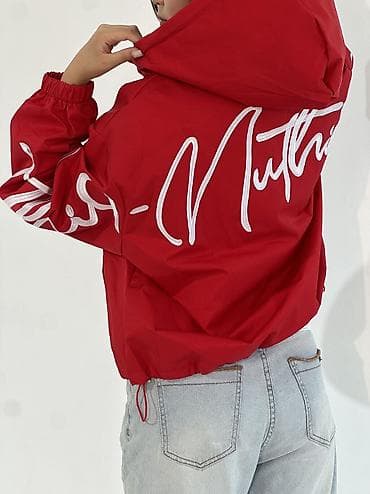 nike tech flece: Ветровка, Осень-весна, С капюшоном, Стандарт — 1