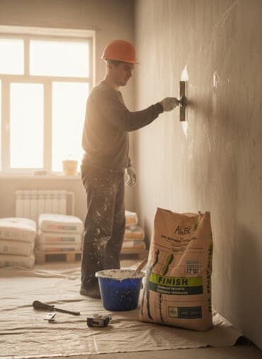 мешках: Шпаклевка Alinex, Полимерная, Сухая — 1