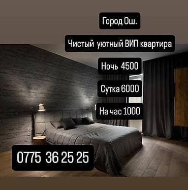 Город Ош. Чистая уютная VIP‑квартира в современном стиле. -