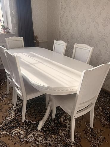 разделочный стол из нержавейки для кафе: Стол и стул для зала, Самовывоз, цвет - Белый — 1