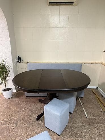 Стулья, табуретки: Стол трансформер Для кухни, Раскладной стол, цвет - Коричневый — 7