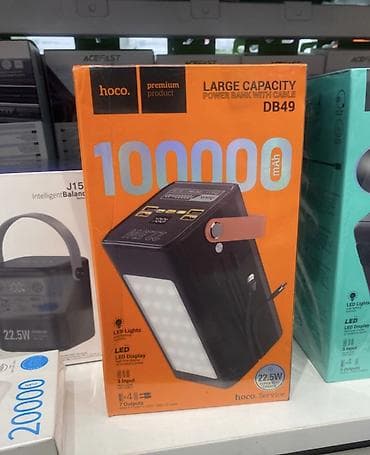 hoco des36: 🔋 HOCO DB49 Power Bank – 100000mAh 🔥 ✅ Өтө чоң кубаттуулук – — 1