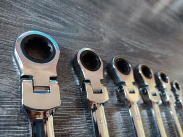 набор рожковых ключей: Новый набор ключей (6 шт.) комбинированных трещеточных шарнирных DEKO — 4