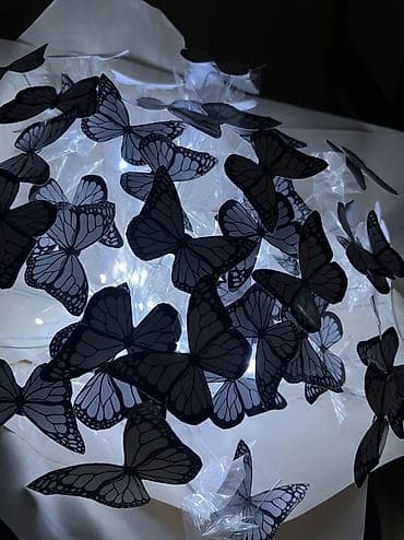 букет бабочки: Букет-бабочка с подсветкой 🦋 Ручная работа Белые бабочки с — 2