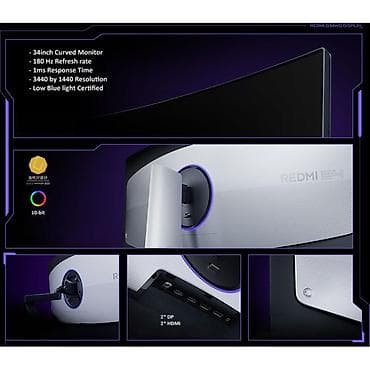 Мониторлор: Монитор, Xiaomi, Жаңы, LED, 34" - 35" — 3