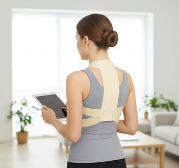 Сутулость портит фигуру и здоровье, но носить жёсткие корректоры