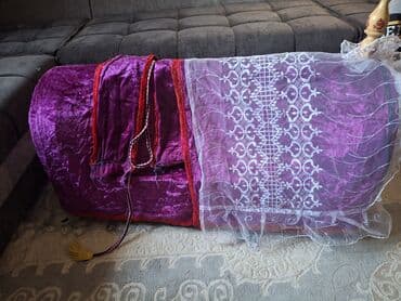 детский манеж деревянный: Люлька, Колыбель, Дерево, цвет - Фиолетовый — 4