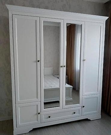 царга: Спальный гарнитур в классическом стиле, белый. Состав набора: - — 6