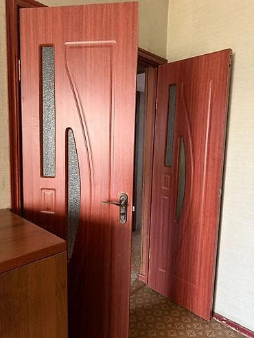 сткл: Двери для домов и квартир, Деревянная, Со стеклом, цвет - Коричневый — 5