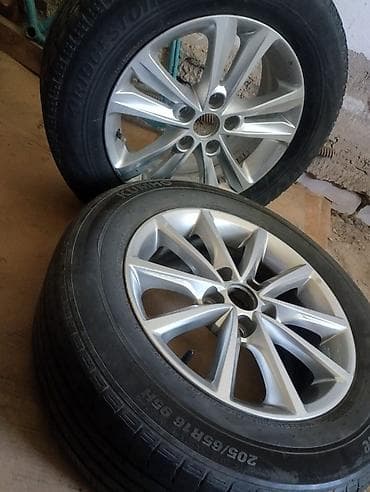 Колеса в сборе 205 / 55 / R 16, Лето, Б/у, Пара, Легковые, Литые, отверстий - 5