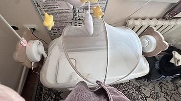 Другая мебель: Электронная колыбель-качалка для новорождённого с москитной сеткой — 2