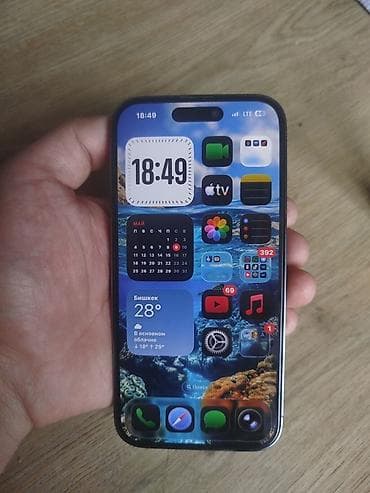 IPhone 14 Pro, Б/у, 128 ГБ, Deep Purple, Зарядное устройство, Защитное стекло, Чехол, 89 %