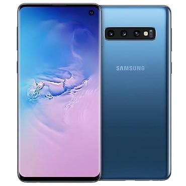Samsung Galaxy S10, Б/у, 128 ГБ, цвет - Голубой, 1 SIM