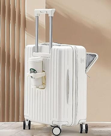 Чемоданы: Чемодан, Новый, Материал: Пластик, Большой (более 70 л) — 3