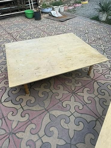 столы из дерева: Национальный кыргызский стол, Не раскладной, Дерево — 2