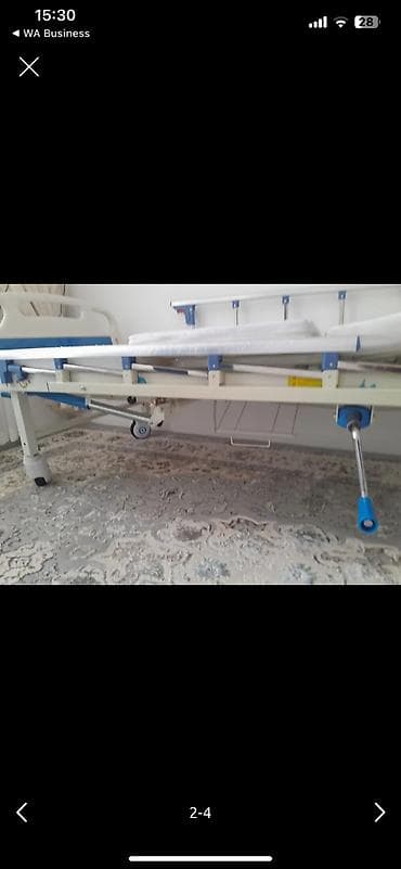 Медицинская мебель: Функциональная медицинская кровать с механическим приводом — 8