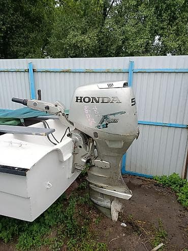Охота и рыбалка: Подвесной лодочный мотор Honda 50 - Тип: бензиновый подвесной — 4