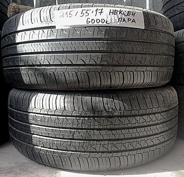Шины 215 / 55 / R 17, Лето, Б/у, Пара, Легковые, Корея, Nexen