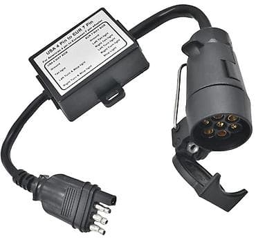 daf 75: Адаптер-переходник для электрики с фаркопа на прицеп c USA 4-pin на — 1