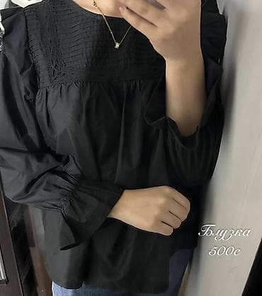 Головные уборы: Женская одежда 1) Платье-макси черного цвета - Запах и V-образный — 5