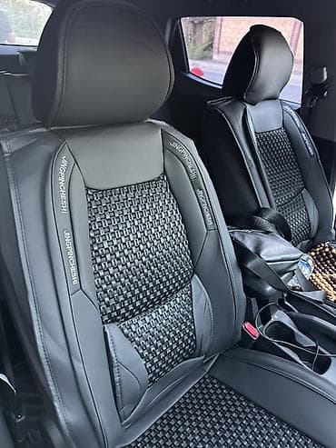 тико сиденя: Чехлы Экокожа, С подушкой, цвет - Черный, Б/у, Самовывоз — 3