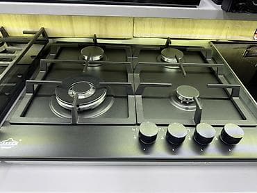 плита конфорка: Газовая варочная панель на 4 конфорки - ширина 60 см - Конфорки: 4 — 1