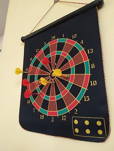 Г.Ош г.Ош г.Ош г.Ош Двусторонний настенный дартс с магнитными