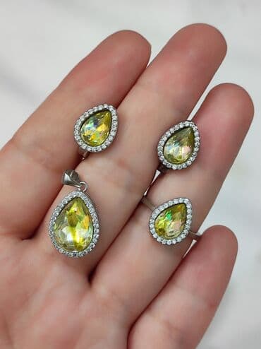 свадебные платья от производителя: Набор украшений, Проба 925, Женские, Новый — 2