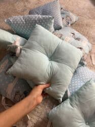 купить бортики на детскую кроватку: Бортики-подушки для детской кроватки - Комплект мягких — 5