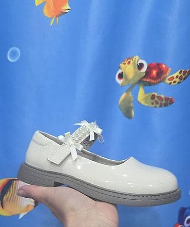 mini melissa: Подростковые качественные для,девочек туфли-мэри джейн, кремовые — 1