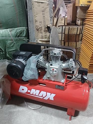 насосы италия: Компрессор поршневой D-MAX, ременной привод, горизонтальный ресивер — 8