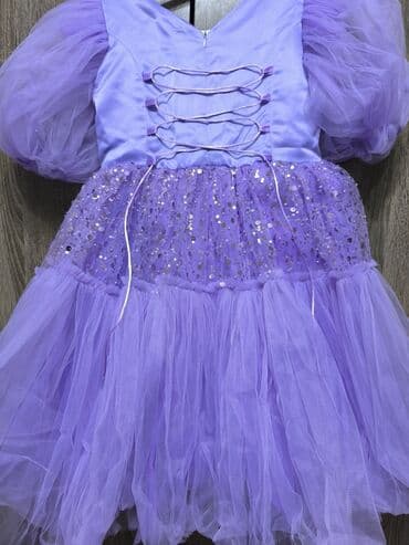 пышные платья для девочек: Детское платье, цвет - Фиолетовый — 4