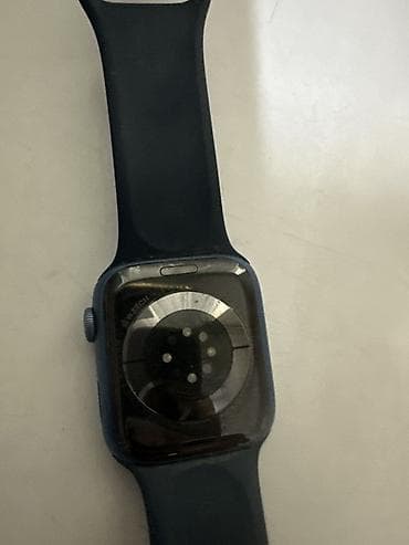 burker часы: Apple Watch 7- 45мм, темно синего цвета оригинал, Состояние — 1