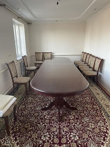 Стол и стул для зала, цвет - Коричневый