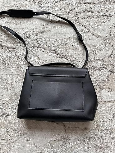 hoco y1: Сумка через плечо из чёрной гладкой эко‑кожи с минималистичным — 2