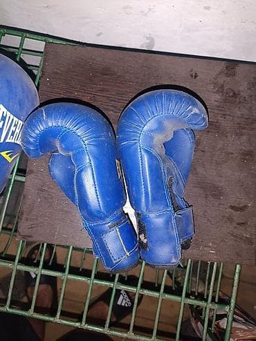 подводный фонарь: Перчатки боксерские Everlast, синие. состояние как новое - Формат — 3
